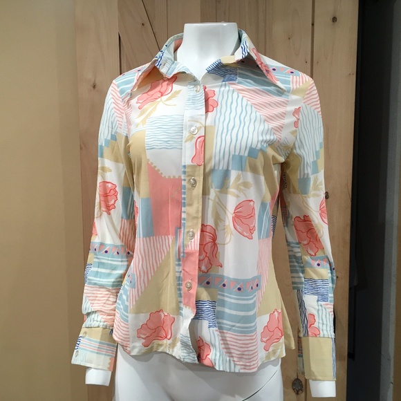 Vintage Tops - Vintage Montgomery Ward Blouse Top